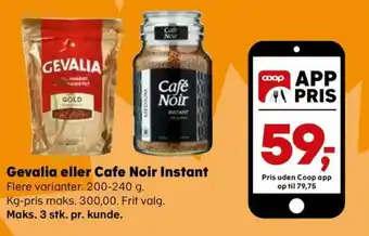 Coop.dk Gevalia eller Cafe Noir Instant tilbud