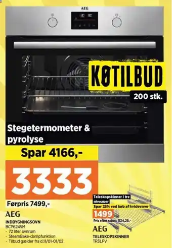 Power INDBYGNINGSOVN BCP6245M tilbud