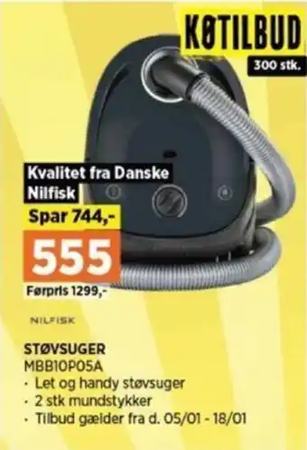 Power STØVSUGER MBB10POSA tilbud