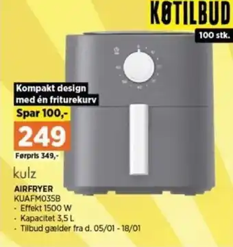 Power AIRFRYER KUAFM035B tilbud