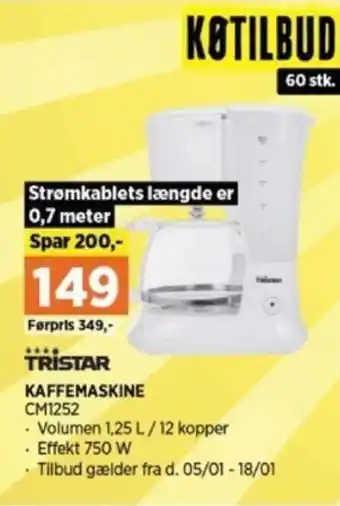 Power KAFFEMASKINE tilbud