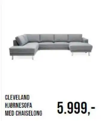 CLEVELAND HJØRNESOFA MED CHAISELONG