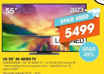 Expert LG 55" 4K QNED TV tilbud