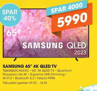 Expert SAMSUNG 65" 4K QLED TV tilbud