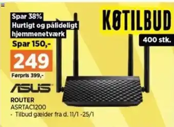 Power ROUTER ASRTAC1200 tilbud
