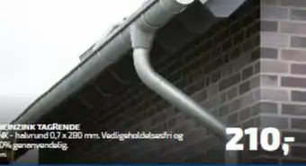 Davidsen RHEINZINK TAGRENDE tilbud