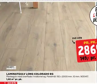 jem & fix Laminatgulv long colorado eg tilbud