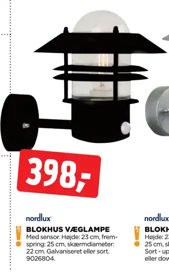 jem & fix Blokhus væglampe tilbud