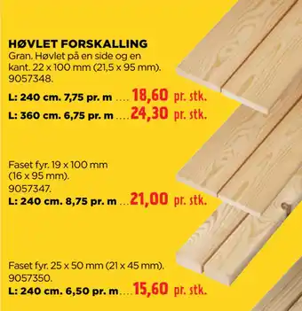 jem & fix Høvlet forskalling tilbud