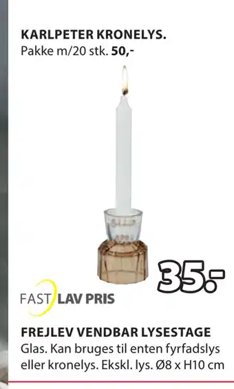 JYSK Frejlev vendbar lysestage tilbud