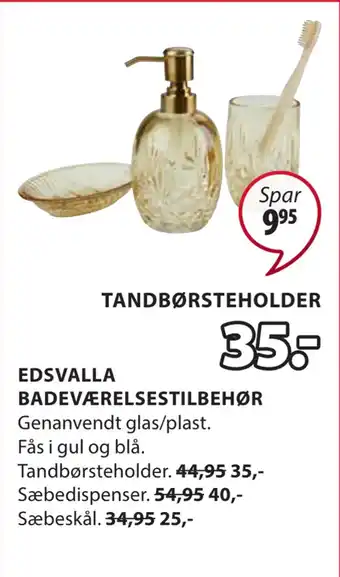 JYSK Edsvalla badeværelsestilbehør tilbud