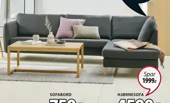 JYSK Aarhus hjørnesofa tilbud