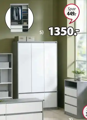 JYSK Garderobeskab tilbud