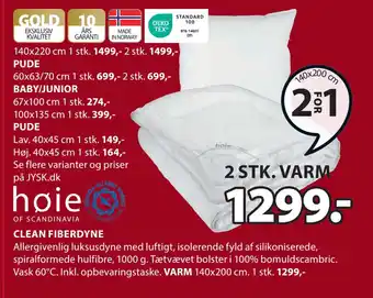 JYSK Clean fiberdyne tilbud