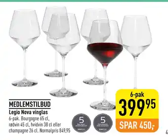 Imerco Legio nova vinglas tilbud