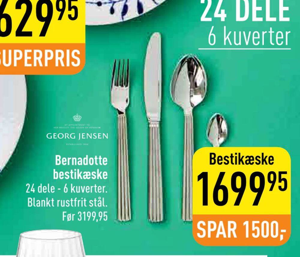 Bernadotte bestikæske tilbud hos Imerco