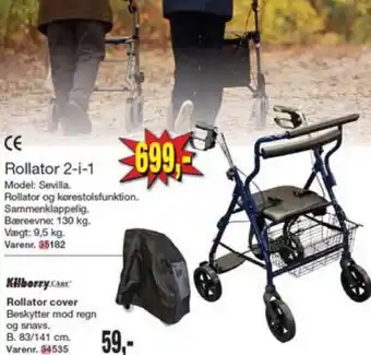 Harald Nyborg Rollator 2-i-1 tilbud
