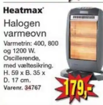 Harald Nyborg Halogen varmeovn tilbud