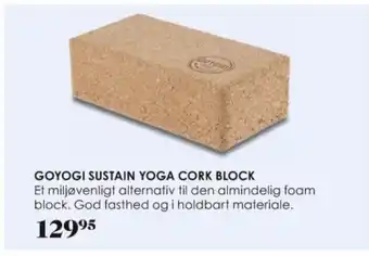 GOYOGI SUSTAIN YOGA CORK BLOCK