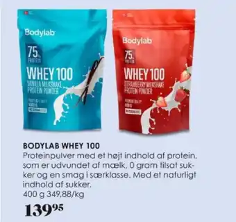 Matas BODYLAB WHEY 100 tilbud