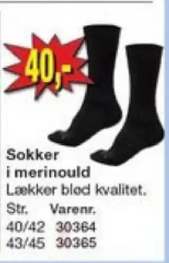 Harald Nyborg Sokker i merinould tilbud