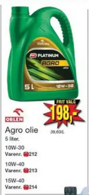 Harald Nyborg Agro olie tilbud