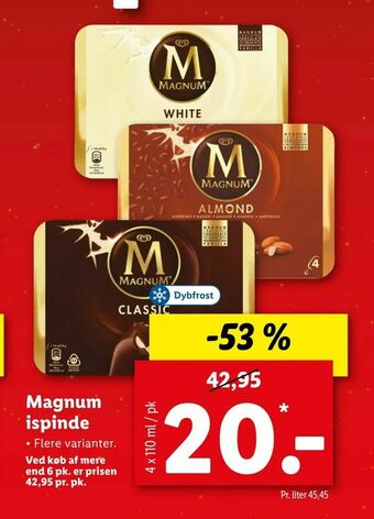 Let-Køb Magnum ispinde tilbud