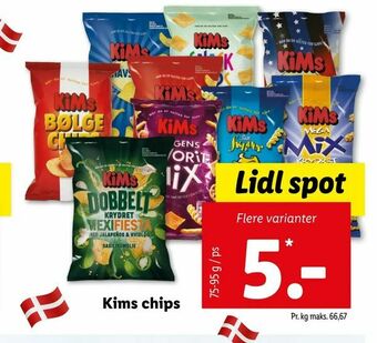 Let-Køb Kims chips tilbud