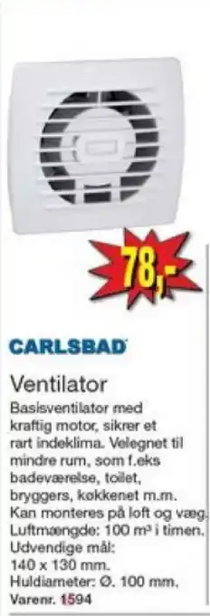 Harald Nyborg Ventilator tilbud
