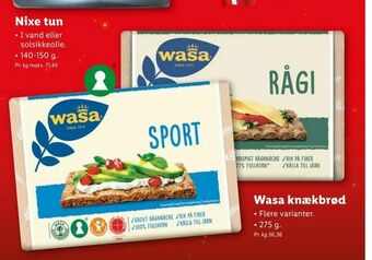 Let-Køb Wasa knækbrød tilbud