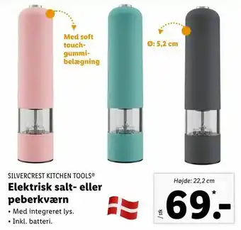 Let-Køb Elektrisk salt- eller peberkværn tilbud