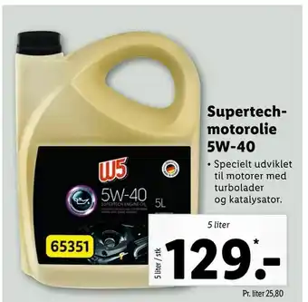 Supertech motorolie 5w-40