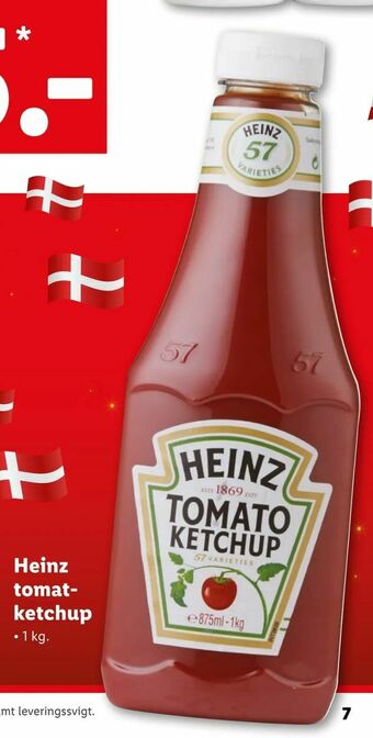 Let-Køb Heinz tomatketchup tilbud
