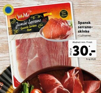 Let-Køb Spansk serrano- skinke tilbud