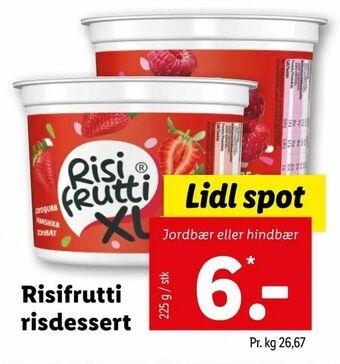 Let-Køb Risifrutti risdessert tilbud