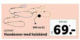 Hundesnor med halsbånd