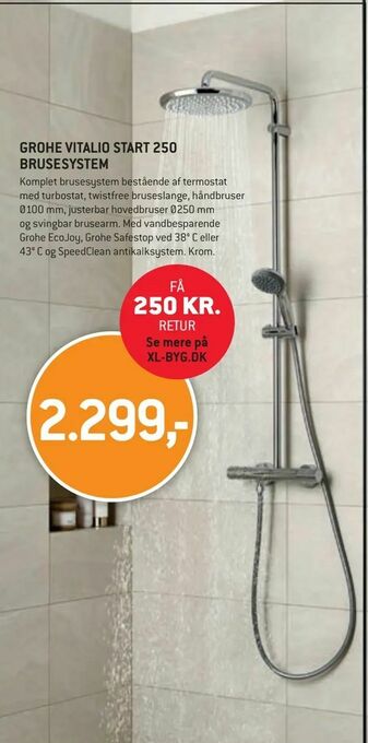 XL-BYG GROHE VITALIO START 250 BRUSESYSTEM tilbud
