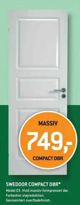 XL-BYG Swedoor compact dør* tilbud
