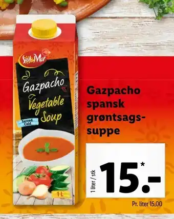Gazpacho spansk grøntsagssuppe