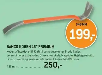 XL-BYG Bahco koben 13" premium tilbud