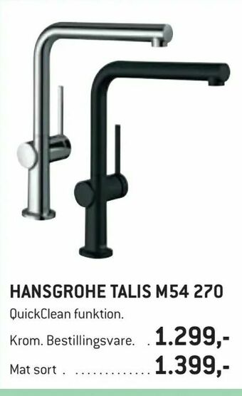 XL-BYG Hansgrohe talis m54 270 tilbud
