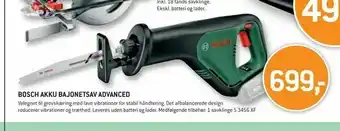 XL-BYG Bosch akku bajonetsav advanced tilbud