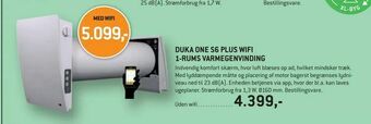 XL-BYG Duka one s6 plus wifi 1-rums varmegenvinding tilbud