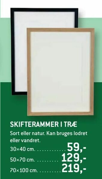 XL-BYG Skifterammer i træ tilbud