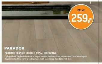 XL-BYG Parador classic 2030 eg royal korkvinyl tilbud