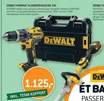 XL-BYG Dewalt kompakt slagboremaskine 18v tilbud