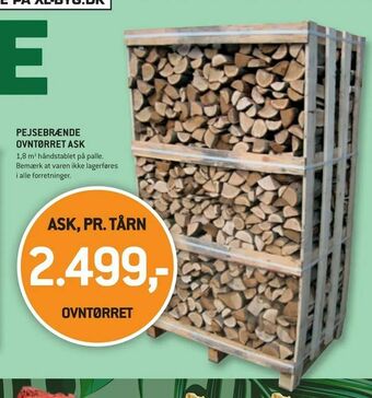 Pejsebrænde ovntørret ask
