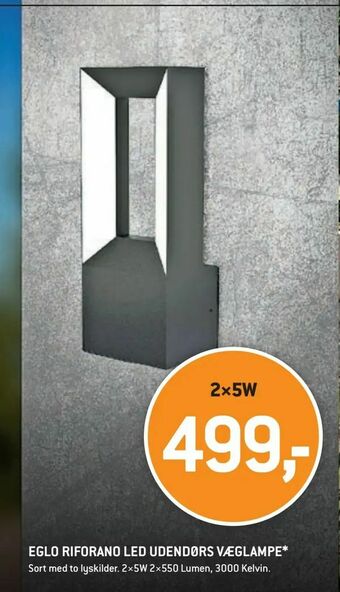 XL-BYG Eglo riforano led udendørs væglampe* tilbud