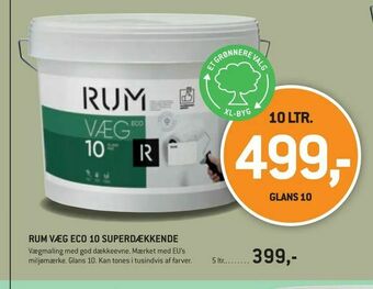 XL-BYG Rum væg eco 10 superdækkende tilbud