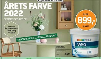XL-BYG Dyrup væg 5 mat & vaskbar. tilbud